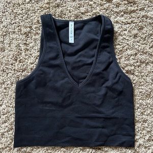 athleta basic black tank